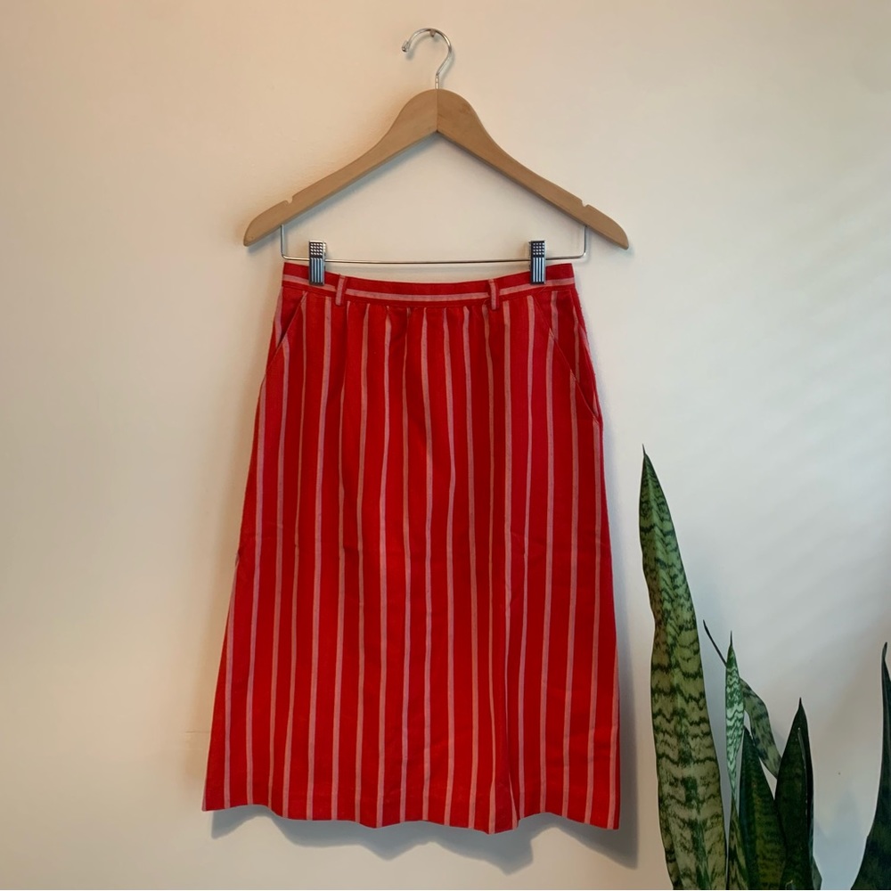 Vintage John Meyer High Waist Midi Skirt